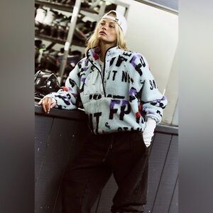 NWT FP Movement Hit The Slopes Printed Pullover